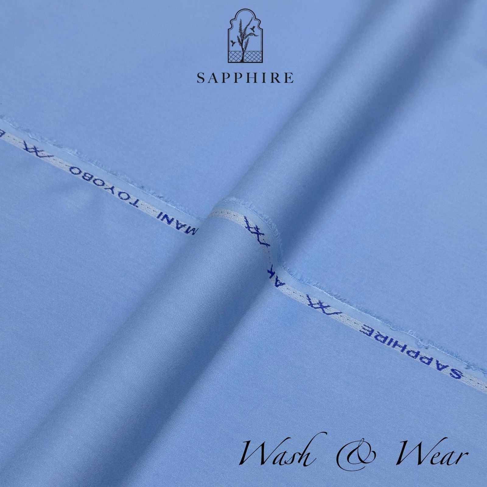 MaxyShine Summer Collection 2025 – Sapphire Pure Wash & Wear (4 Meter Cutting)